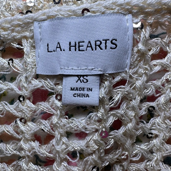 🌴Pacsun LA hearts tan see through top 🌴 - Picture 4 of 5